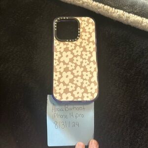 iphone 14 pro casetify flower case